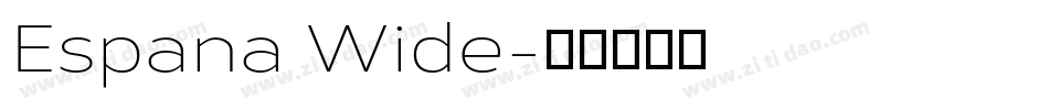 Espana Wide字体转换